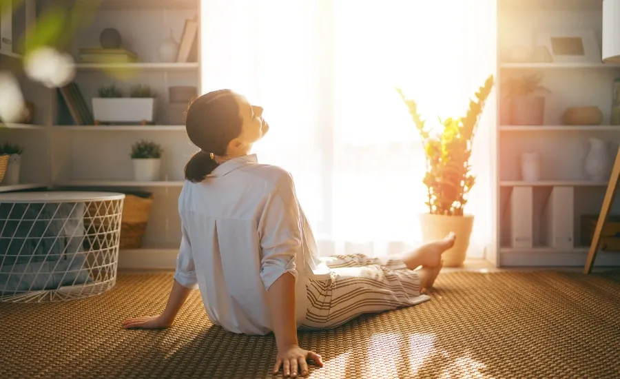working woman looking exhausted at desk, chronic stress hormones